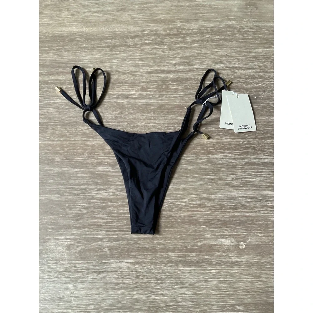 Monday Swimwear Palma Bottom Black Small New With Tags